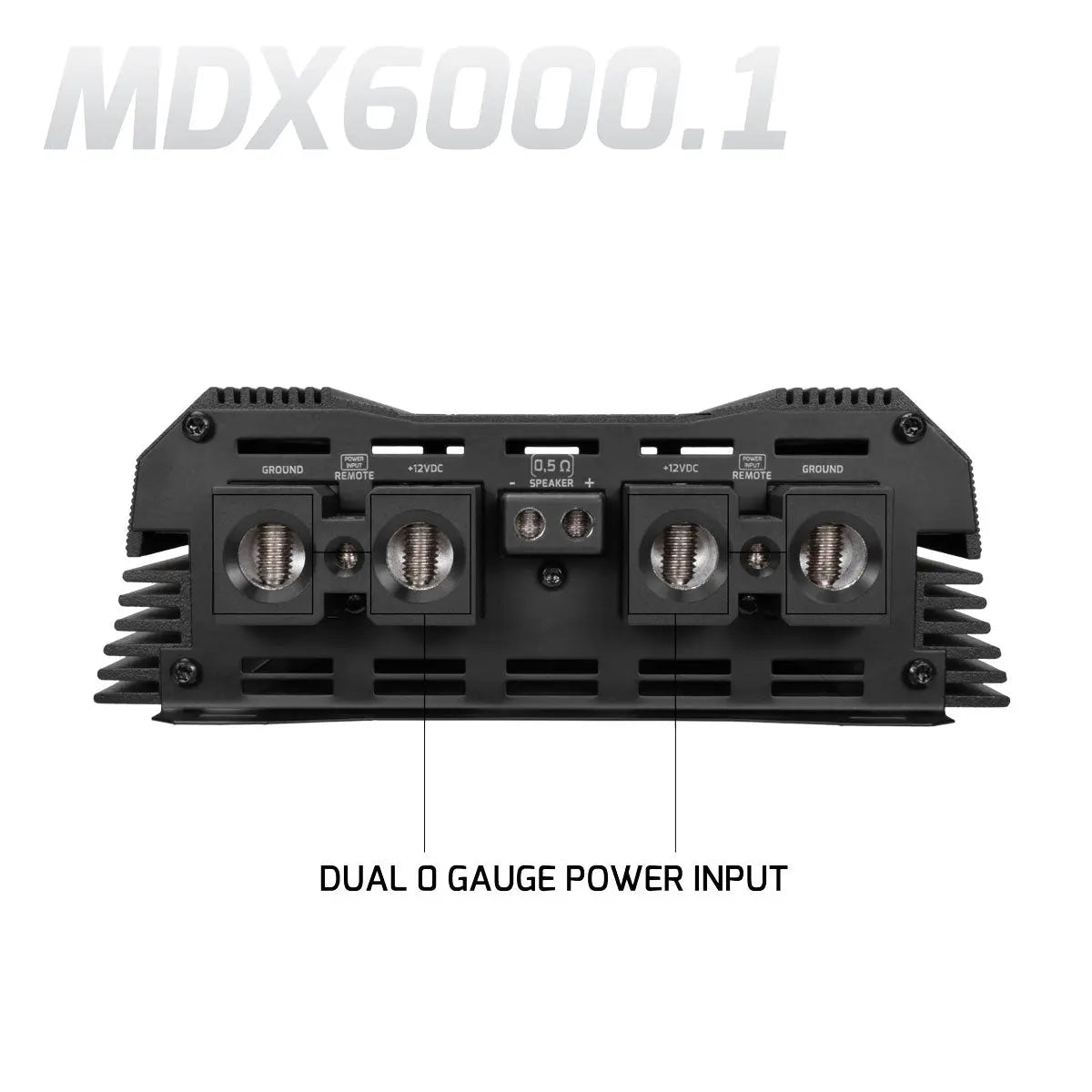 PRV Audio MDX6000.1 0.5 Ohm Compact Mini 1-Channel Full Range Amplifier