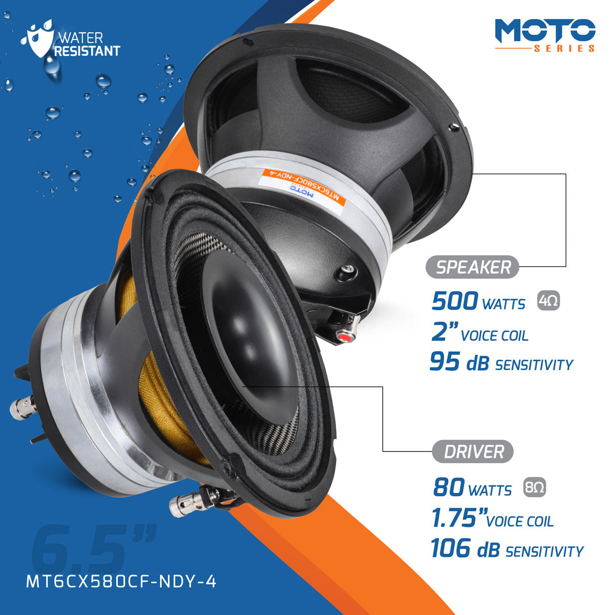 PRV MT6CX580CF-NDY-4 Coaxial PRV Audio