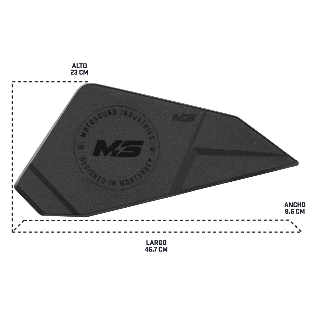 MOTOSOUND 6.5″ Lower Rear Door Speaker Enclosures for Maverick R MAX