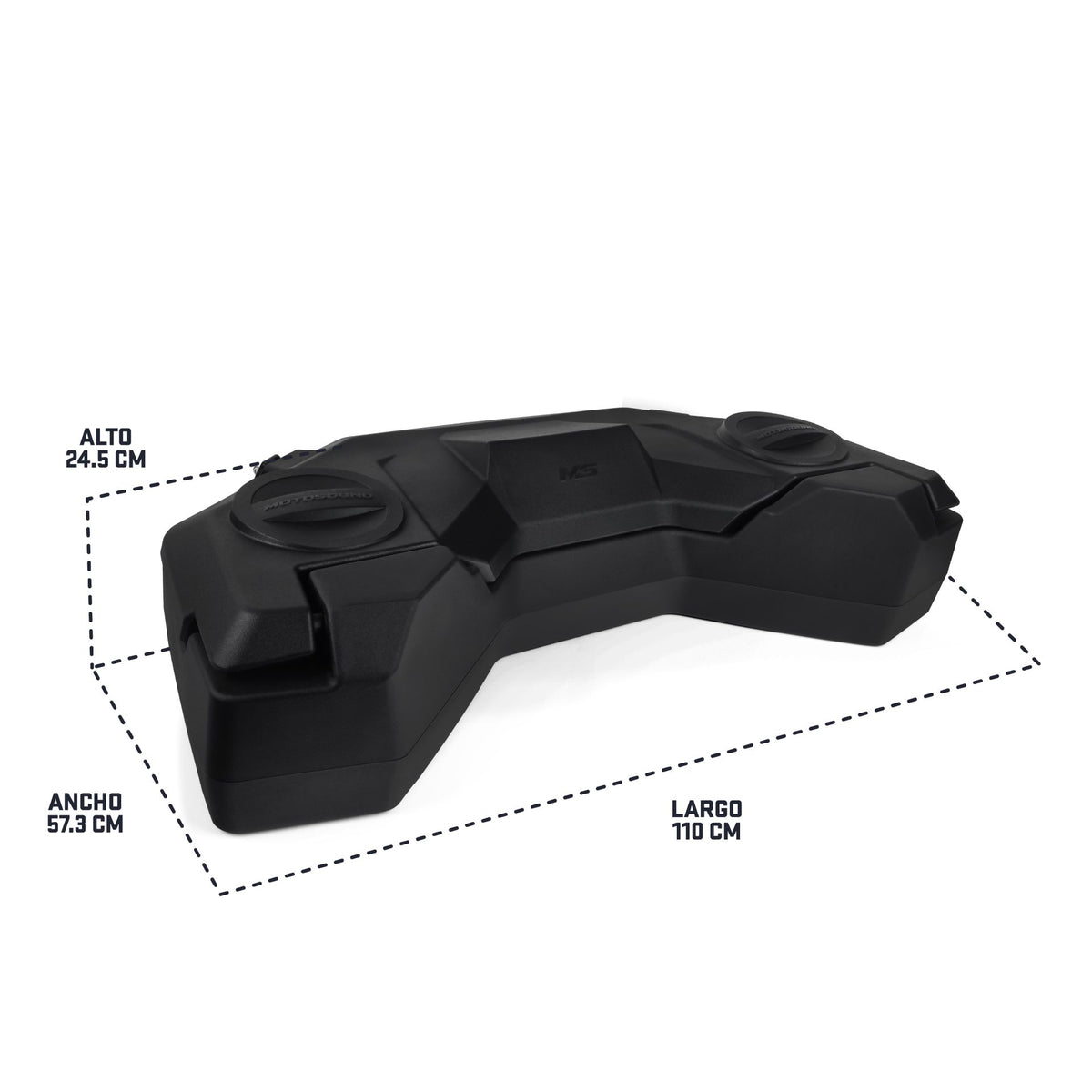MOTOSOUND Front/Rear Pro Dual 6.5″ Speaker ATV Toolbox