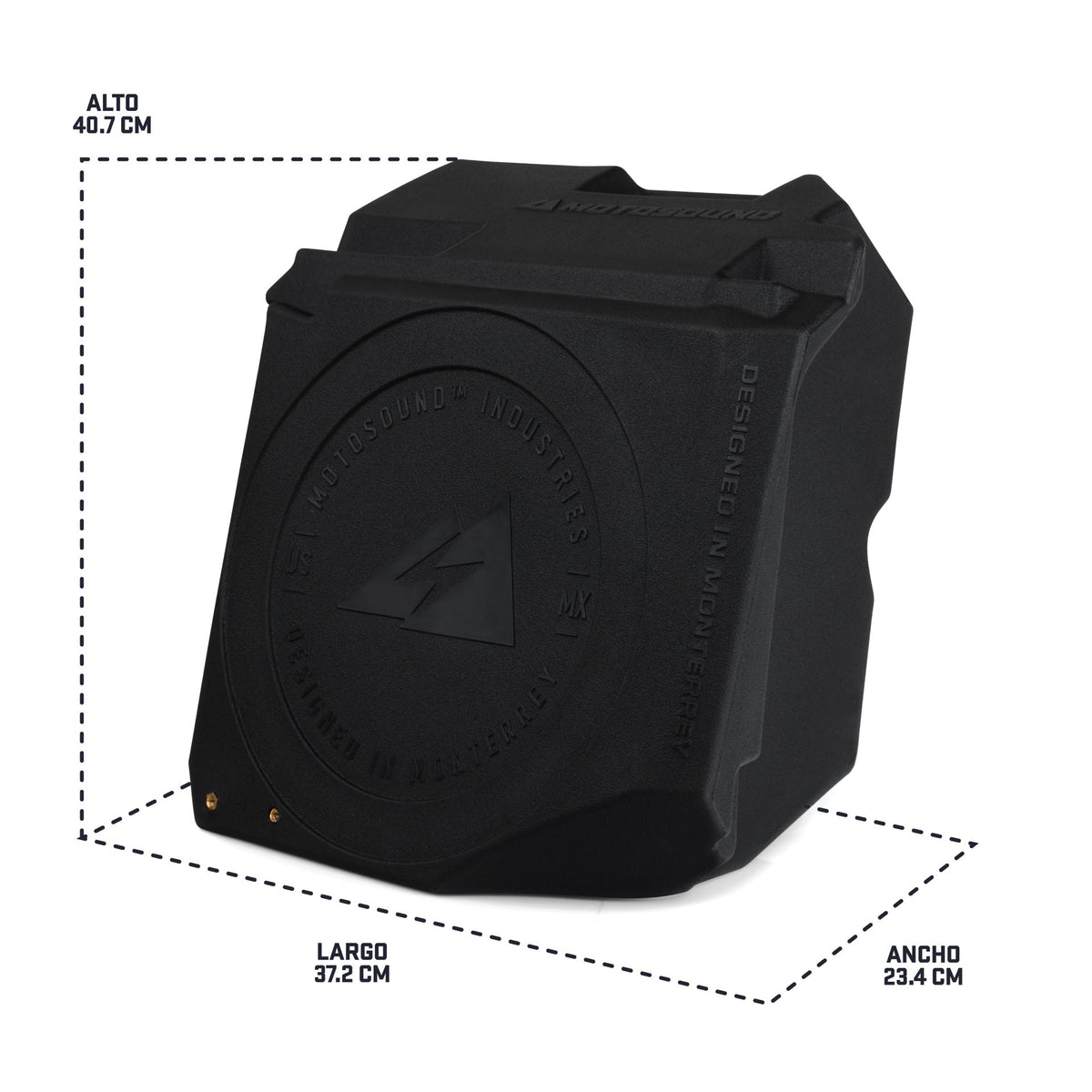 MOTOSOUND 10″ Passenger-Seat Subwoofer Enclosure for RZR XP