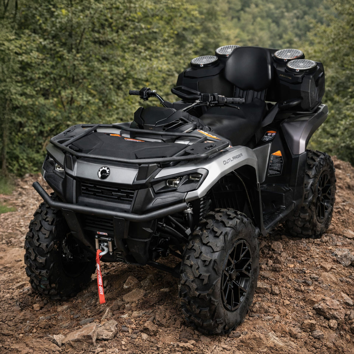 MOTOSOUND Raptor Pro Four 8″ Speaker ATV Toolbox