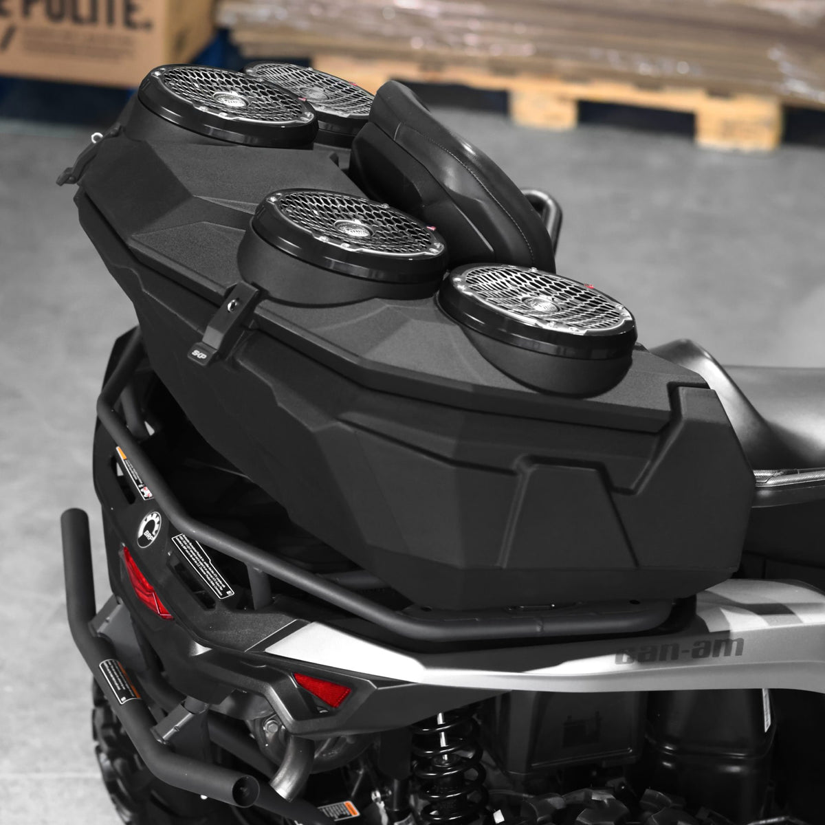 MOTOSOUND Raptor Pro Four 8″ Speaker ATV Toolbox