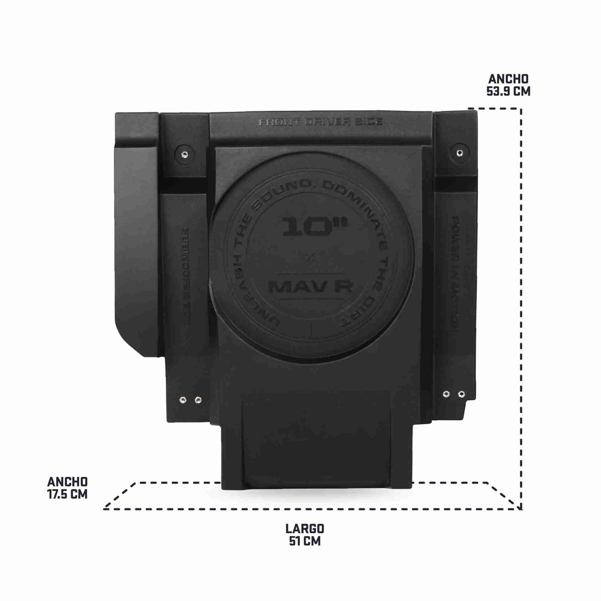 MOTOSOUND Dual 10″ Front Subwoofer Enclosures for Maverick R
