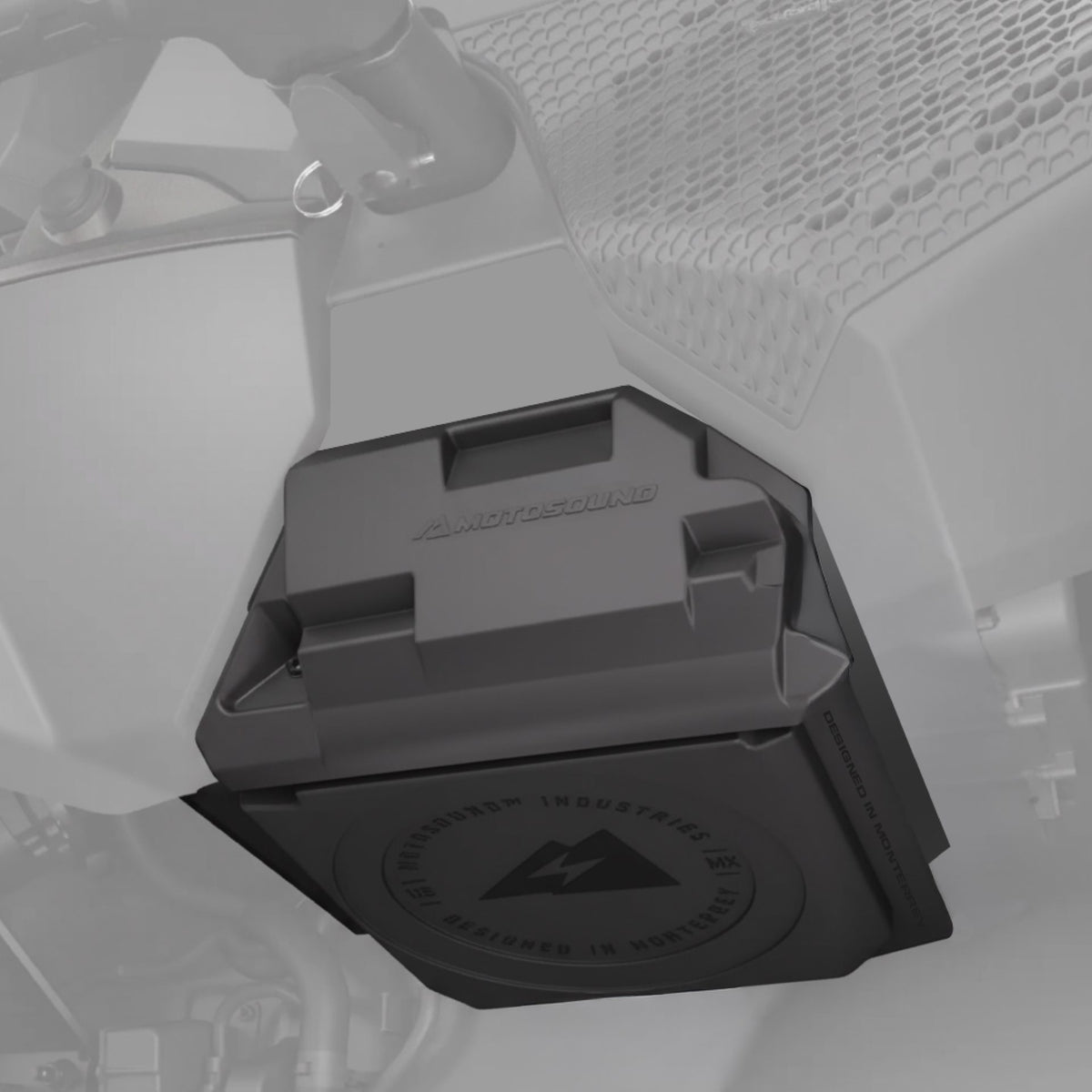 MOTOSOUND 10″ Passenger-Seat Subwoofer Enclosure for RZR XP