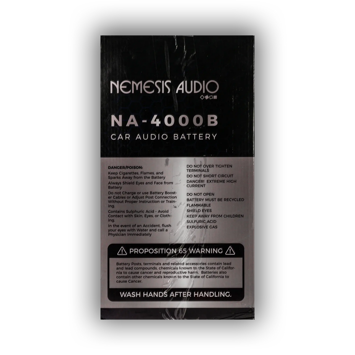 Nemesis Audio NA-4000B 140AH 4000W AGM Power Cell 12V Battery