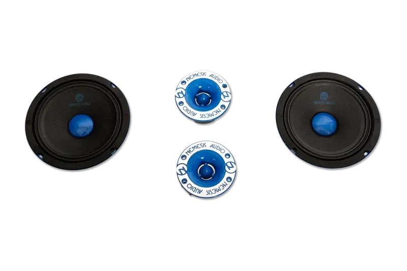 Nemesis Audio NA-6.5MRPK 6.5" Midrange Speakers & Pro Tweeters Combo