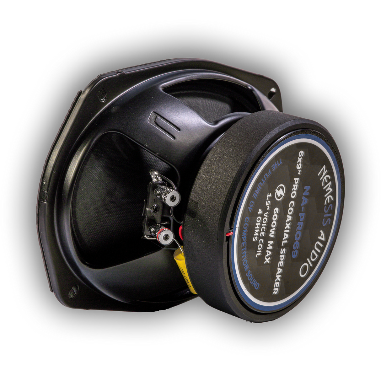 Nemesis Audio NA-PRO69 6x9" 300W RMS Midrange Speakers with Built-in Bullet Tweeter 4-Ohm (Pair) Nemesis Audio