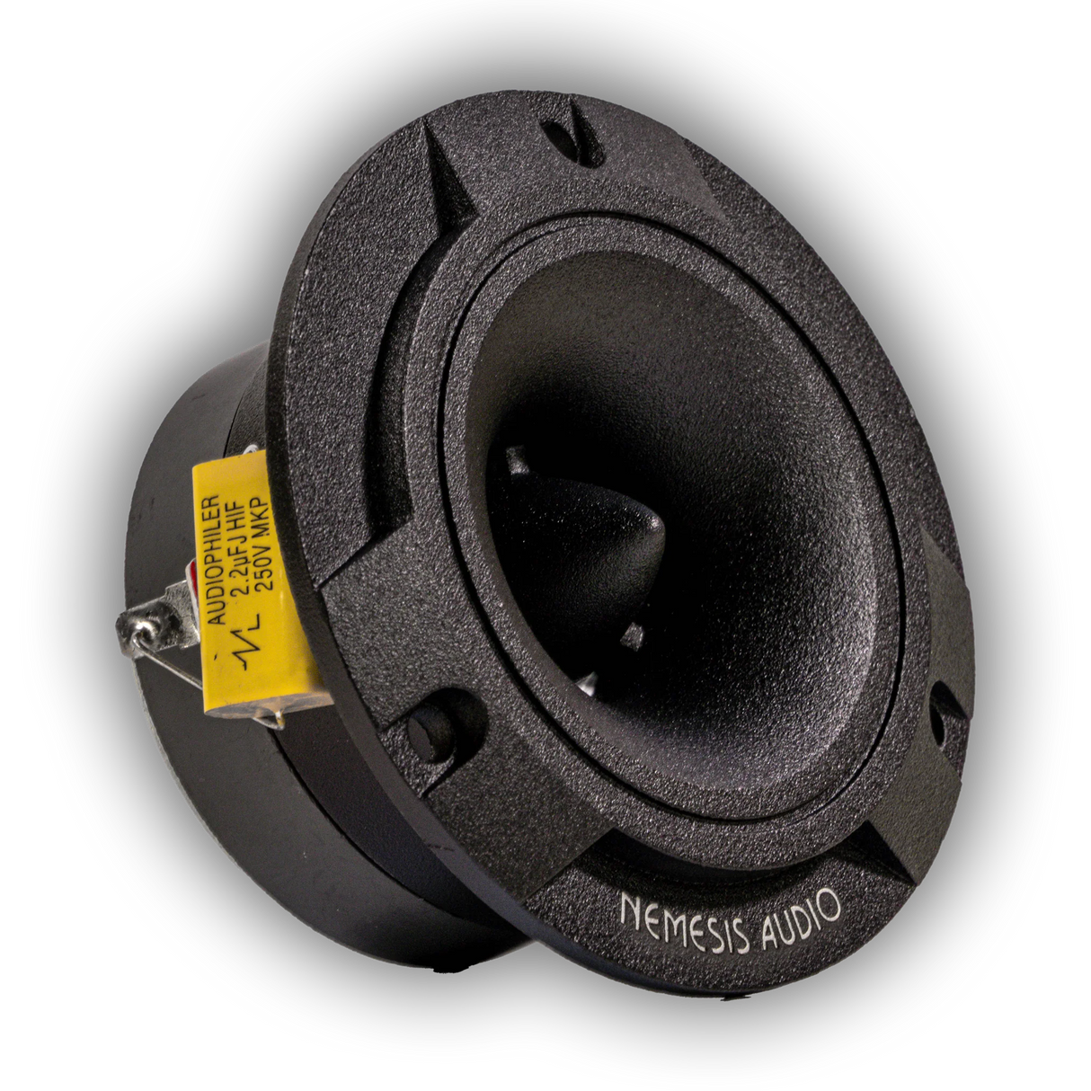 Nemesis Audio NA-TW40 3.8" 200W Pro Aluminum Super Bullet Tweeters with Capacitor Crossover (Pair) Nemesis Audio