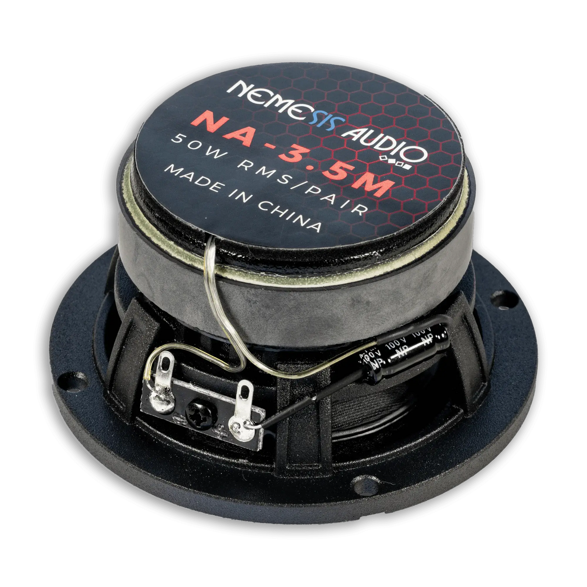 Nemesis Audio NA-3.5M 3.5" 50W RMS Coaxial Speakers 4-Ohm (Pair)