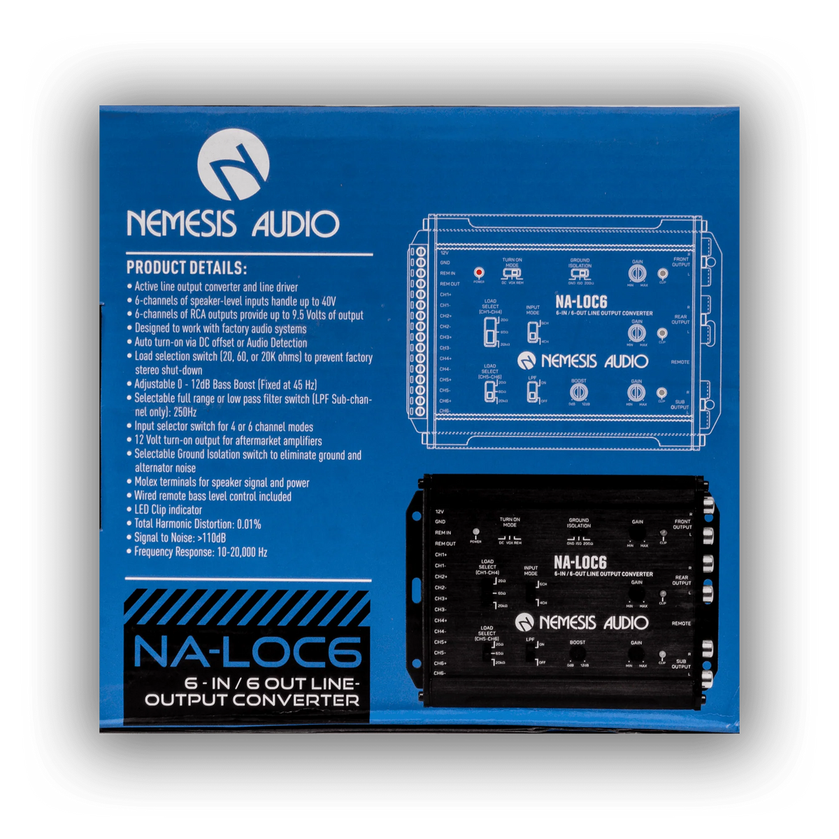 Nemesis Audion NA-LOC6 | 6-Channel 6-In / 6-Out Line-Output Converter