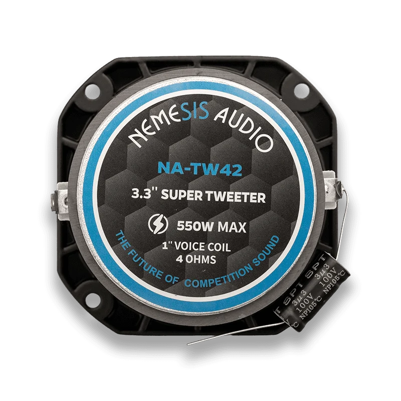 Nemesis Audio NA-TW42 3.3″ 275W RMS High-Efficiency Pro Audio Bullet Tweeter (Pair)