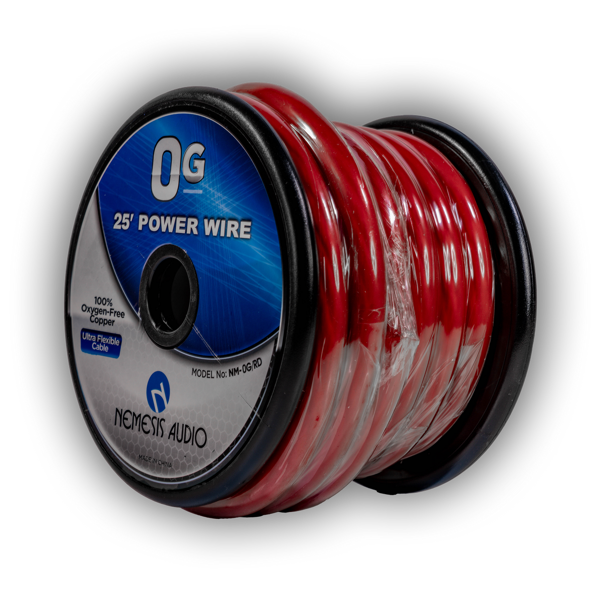 Nemesis Audio NM-0G/RD 0G Power Wire 25 Ft Nemesis Audio