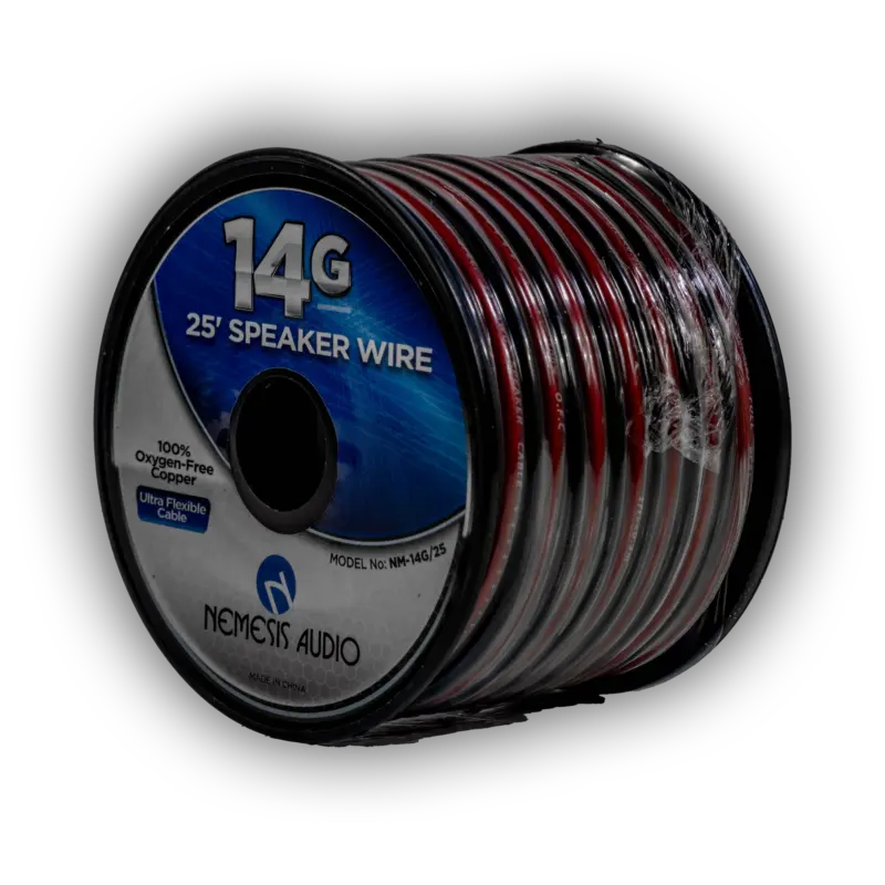 Nemesis Audio NM-14G/25 14G Copper Speaker Wire - 25 Ft