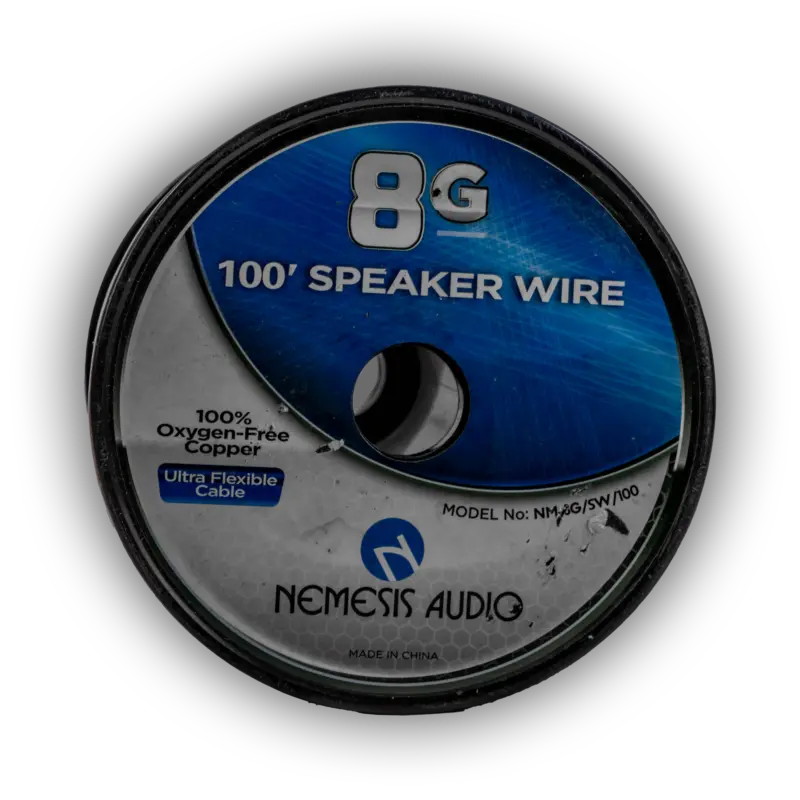 Nemesis Audio NM-8G/SW/100 8 Gauge Copper Speaker Wire - 100 Ft