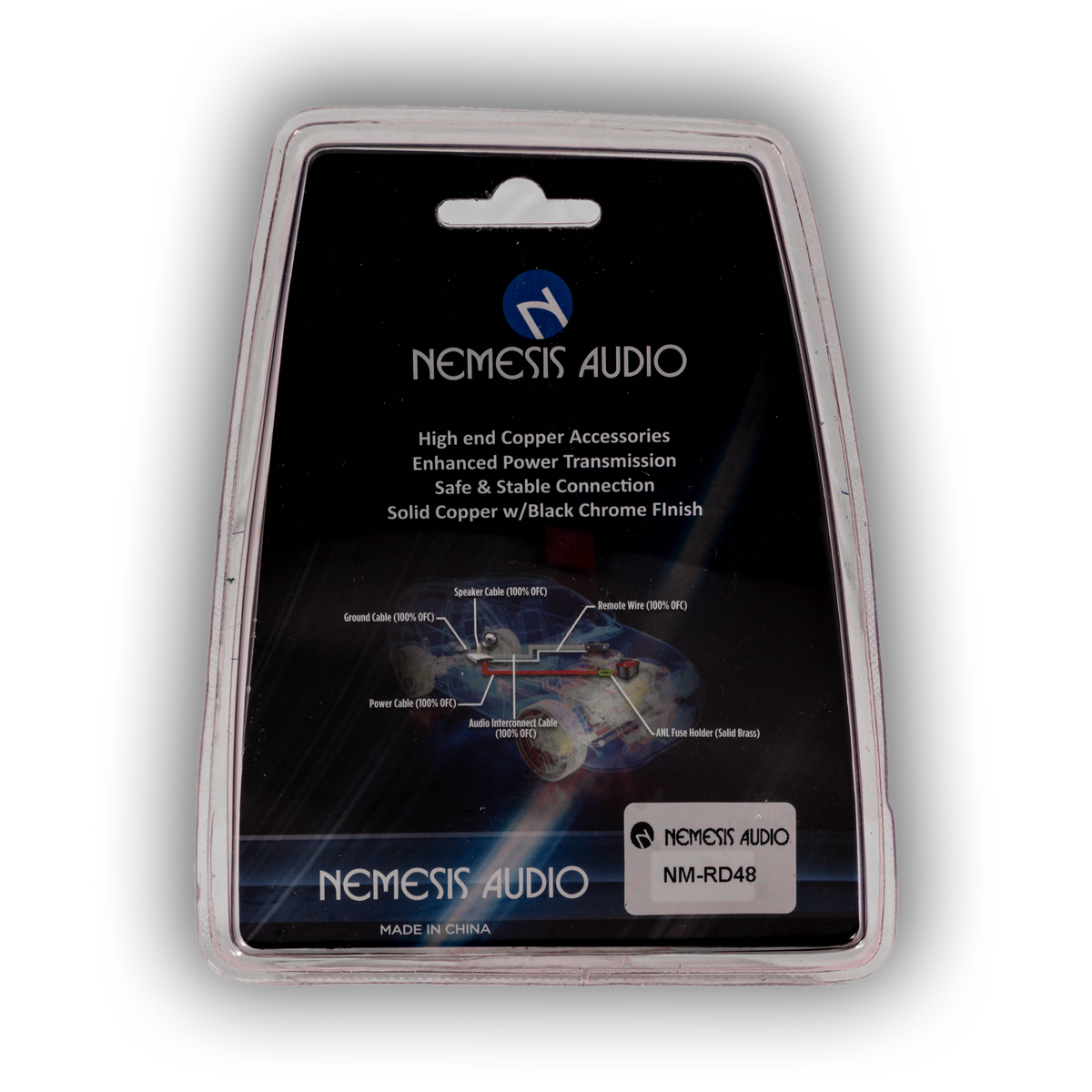Nemesis Audio NM-RD48 Copper 4 Gauge to 8 Gauge Wire Reducer – 2 Pack