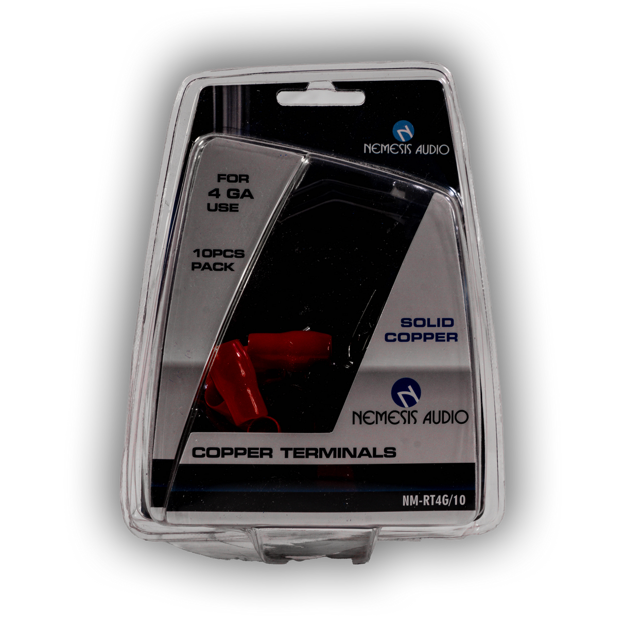 Nemesis Audio NM-RT4G/10 Copper Terminals for 4 Gauge Use - 10 Pack