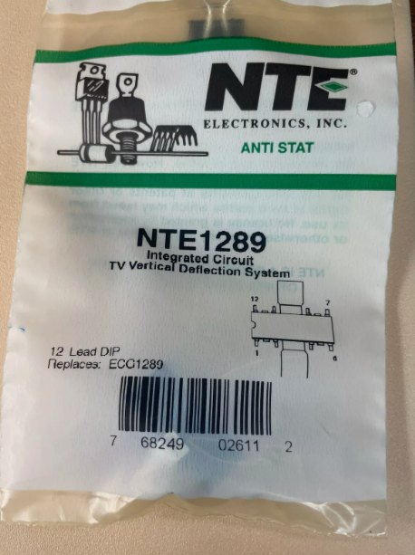 NTE1289 INTEGTRATED CIRCUIT TV VERTICAL DEFLECTION 12-LEAD NTE