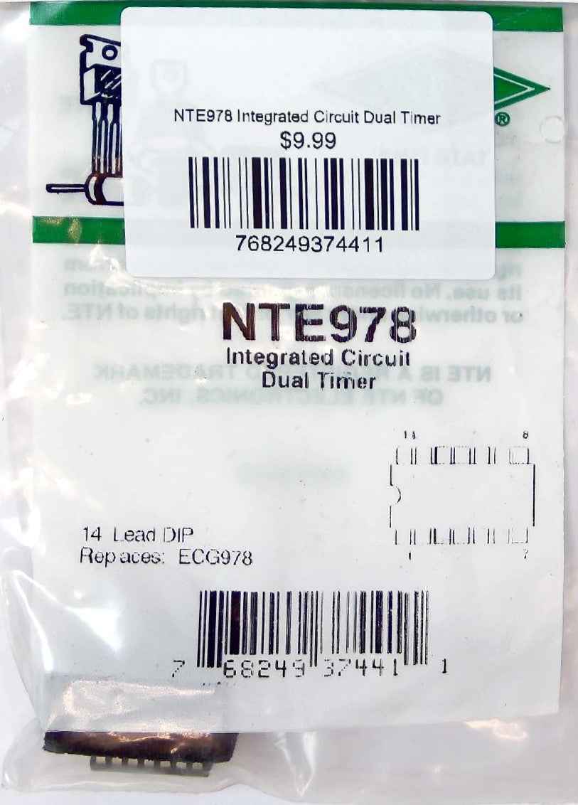 NTE978 Integrated Circuit Dual Timer NTE