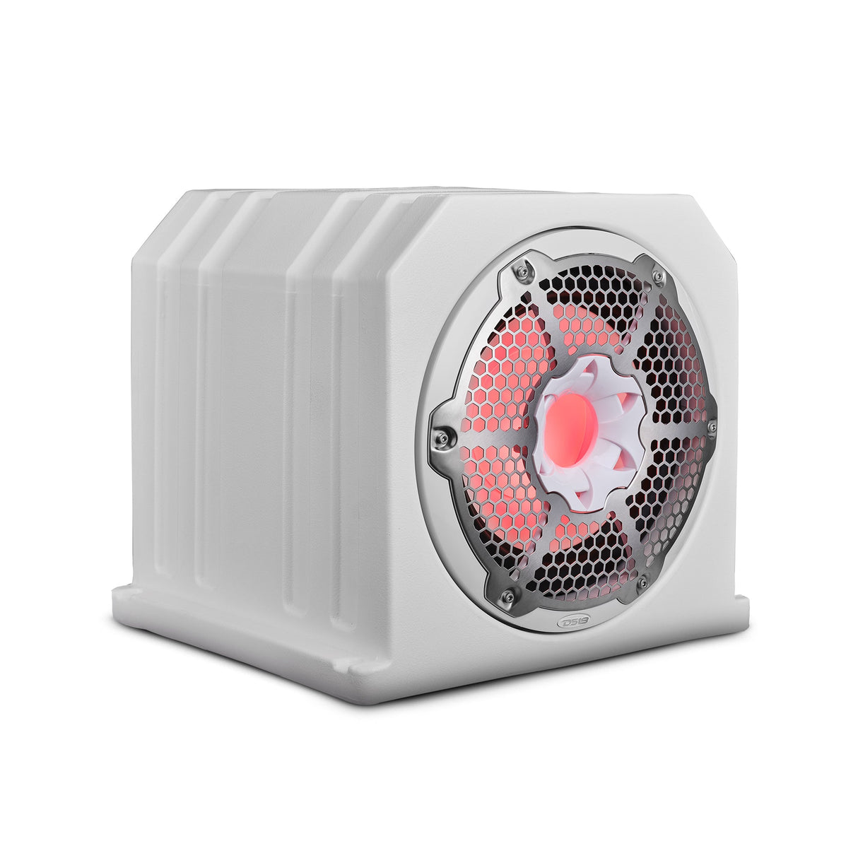 Dual 10" Marine Subwoofer Enclosure with 10" Passive Radiator and LED RGB Lights 350 Watts Rms 4-Ohm (NXL-10SUB Included)
