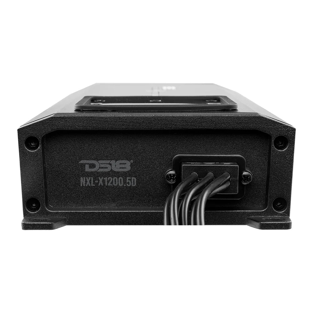 DS18 NXL-X1200.5D NXL 5-Channel Full-Range Class D IP67 Marine and Powersports Amplifier 4 x 150 @ 4-Ohm and 1 x 600 @ 2-Ohm Watts Rms DS18