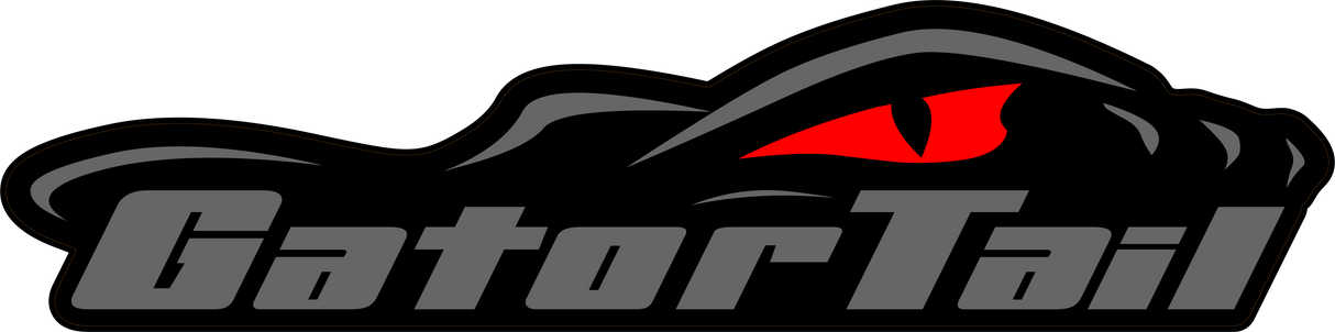 Grey GatorTail Decal GatorTail