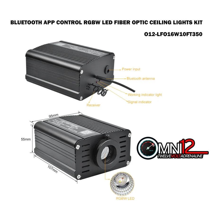 Omni12 LED Fiber Optic Star Lights Kit Omni12