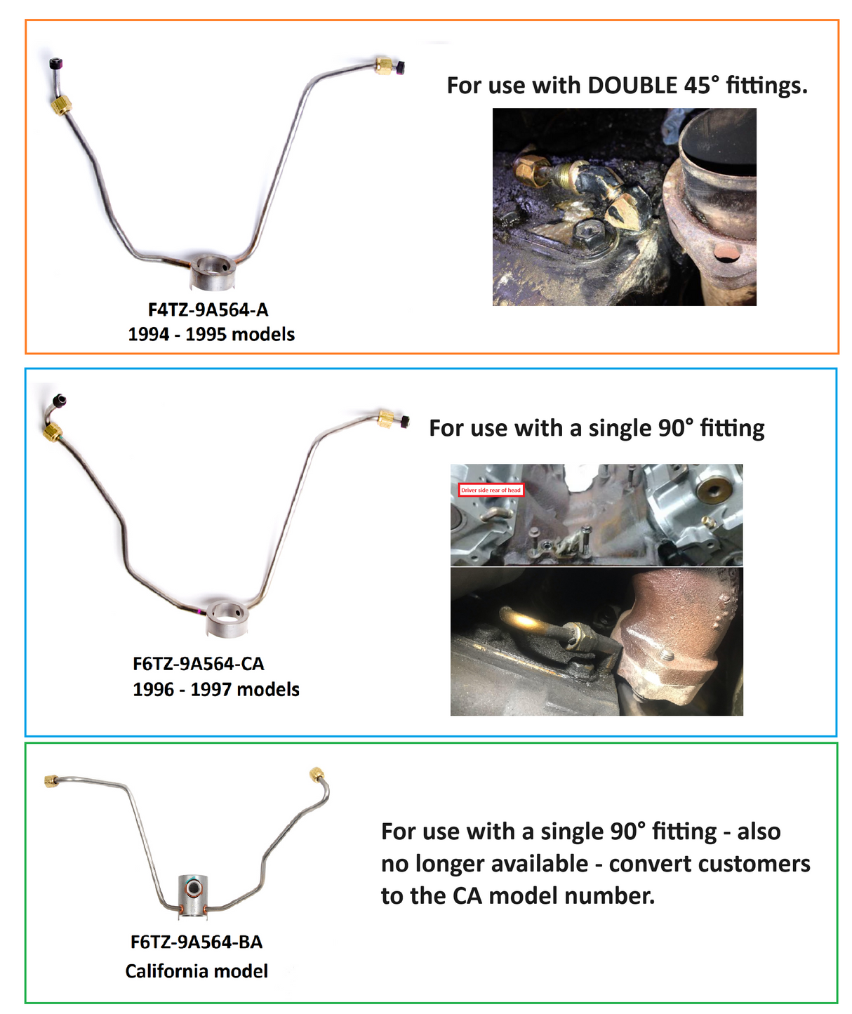 7.3 Powerstroke Fuel Supply Lines Ford - 1996-1997 Ford F-Series Marty's Diesel