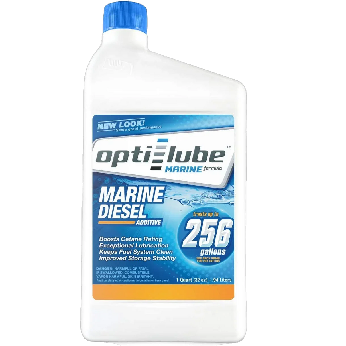 Opti-Lube Marine Diesel Fuel Additive: 1 Quart, Treats up to 256 Gallons