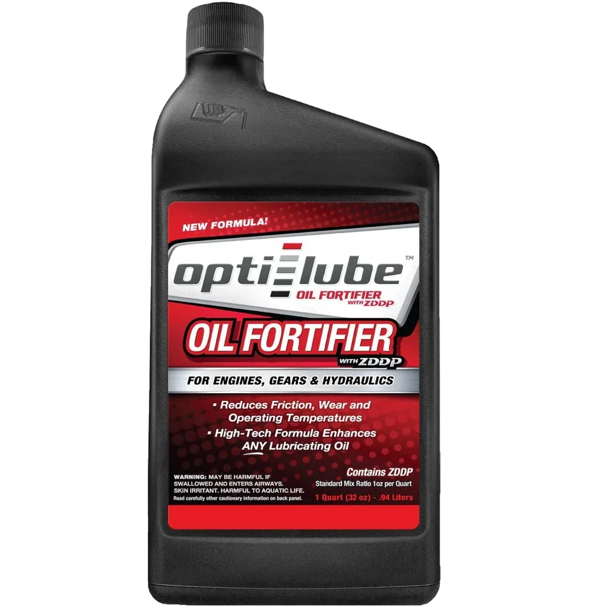 Opti-Lube Oil Fortifier with ZDDP (Zinc): 1 Quart (32oz), Treats up to 32 Quarts of Oil