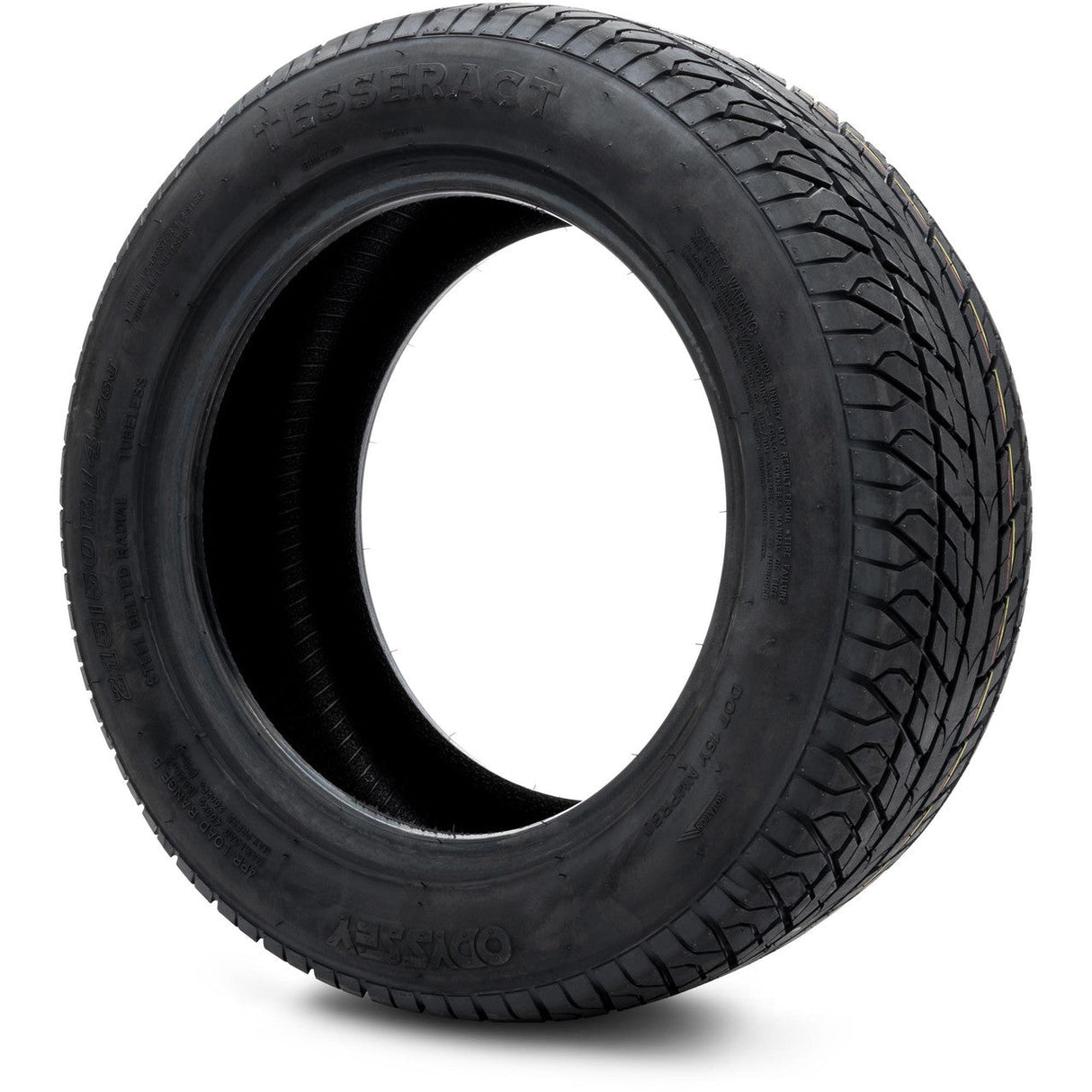 Odyssey Tesseract Steel Belted Street Golf Cart Tire 215/50-14