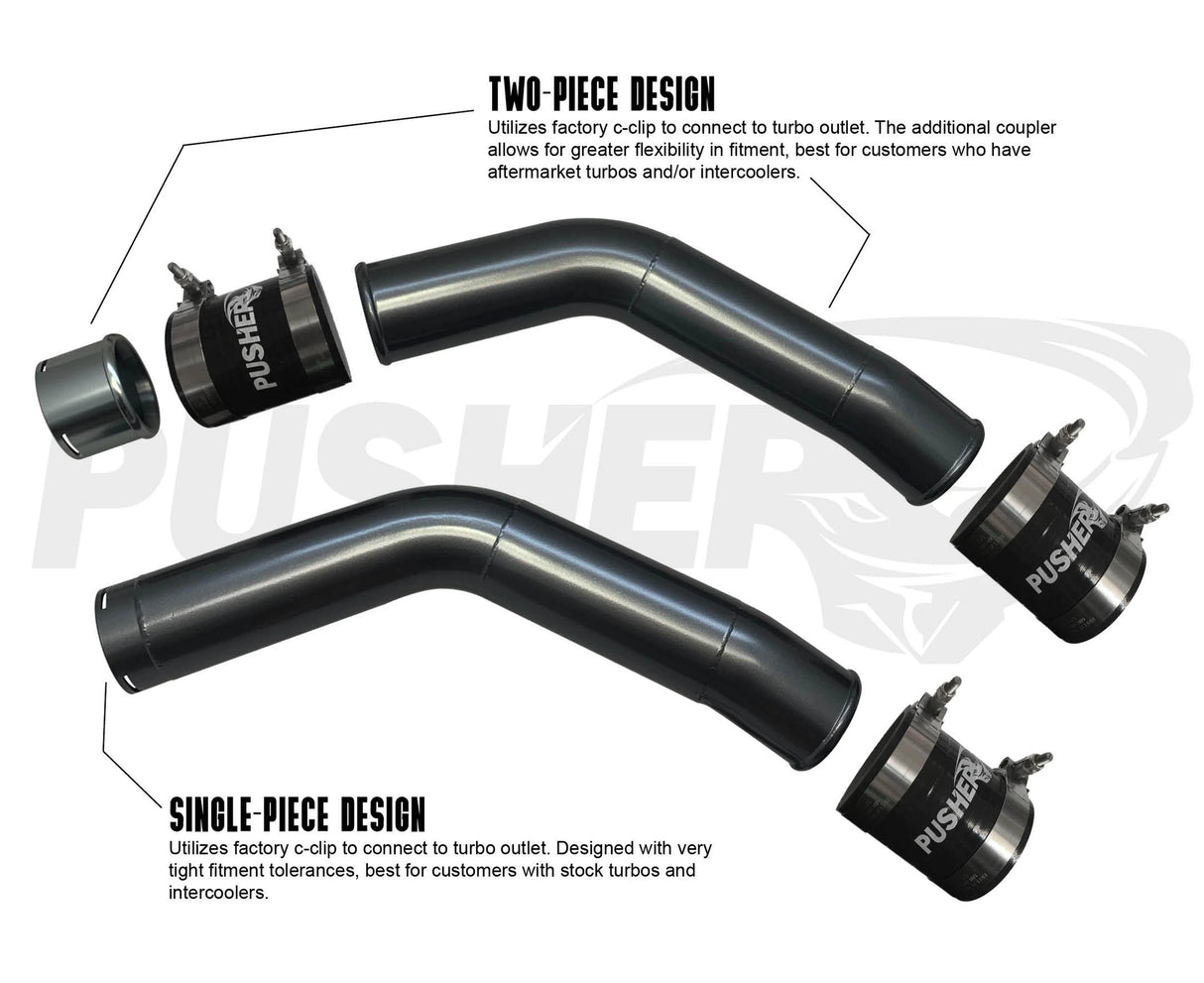 Pusher HD 3" Hot Side Charge Tube for 2015-2022 Ford 6.7L