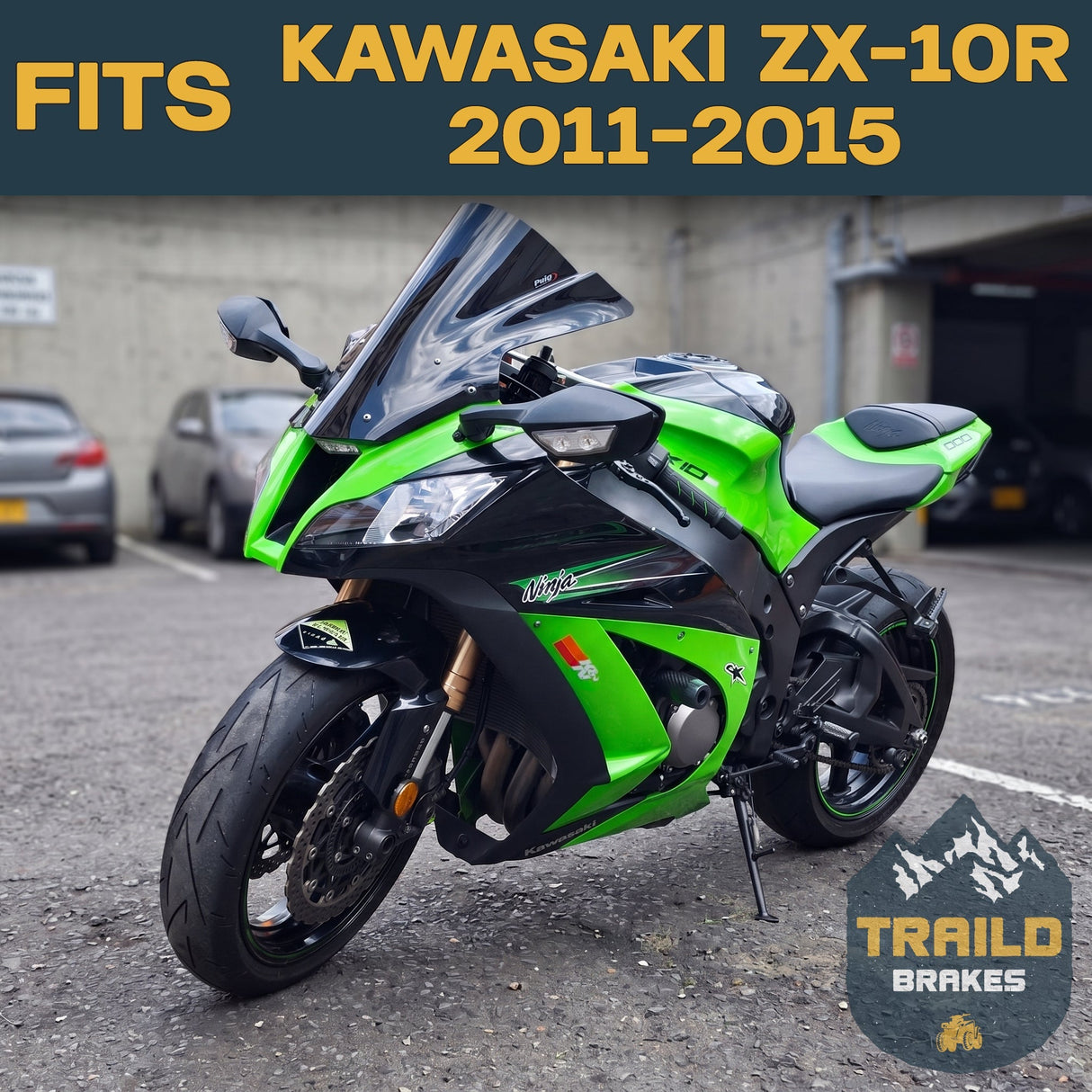 Kawasaki Ninja ZX-10R 2011-2015 Ceramic Brake Pad Set Traild