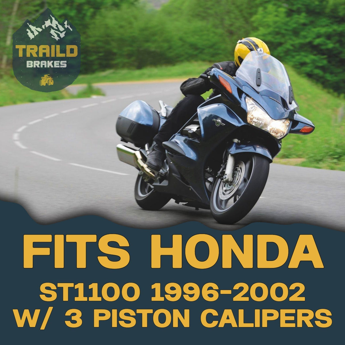 Honda ST1100 3 Piston Calipers 1996-2002 Ceramic Brake Pad Set