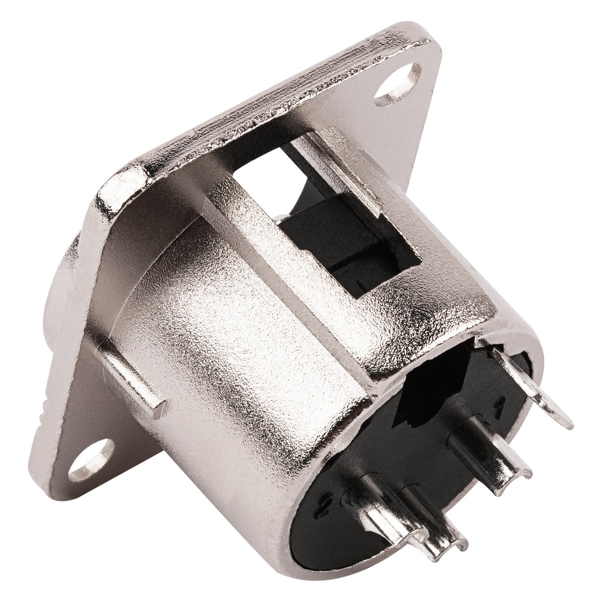 3 PIN XLR Male Chassis Socket (PRA-3MD-NKL) Audiopipe