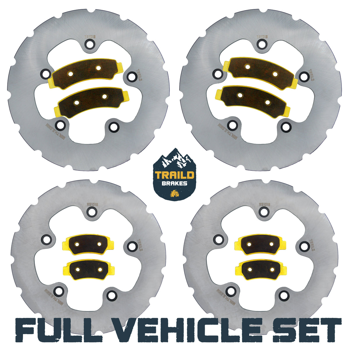 CFMoto U10 PRO/U10XL PRO 2025-2026 Ridge Rider Rotor and Pad Kit