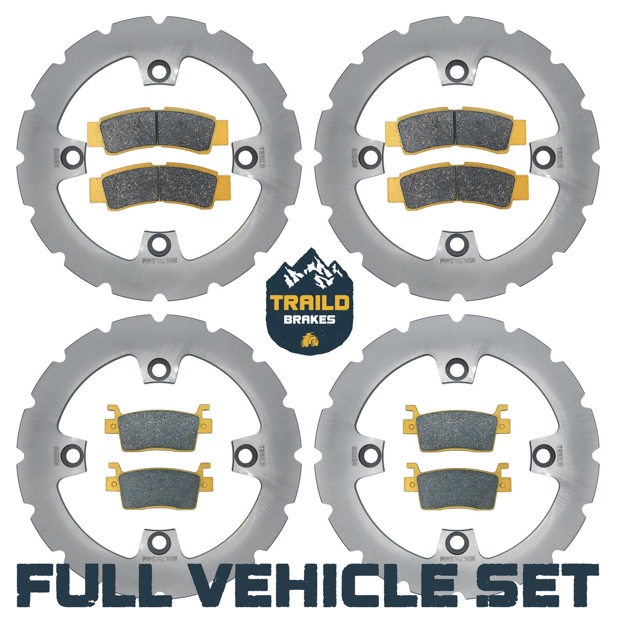 Kawasaki KRX/KRX4 1000 2020-2026 Ridge Rider Rotor and Brake Pad Kit Traild