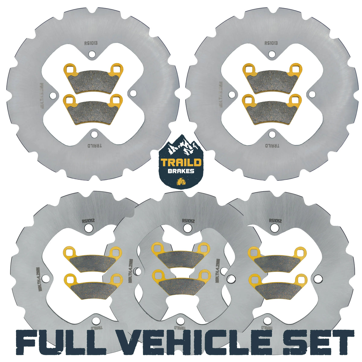 Polaris Sportsman 6x6 570 2017-2026 Ridge Rider Rotor and Pad Kit