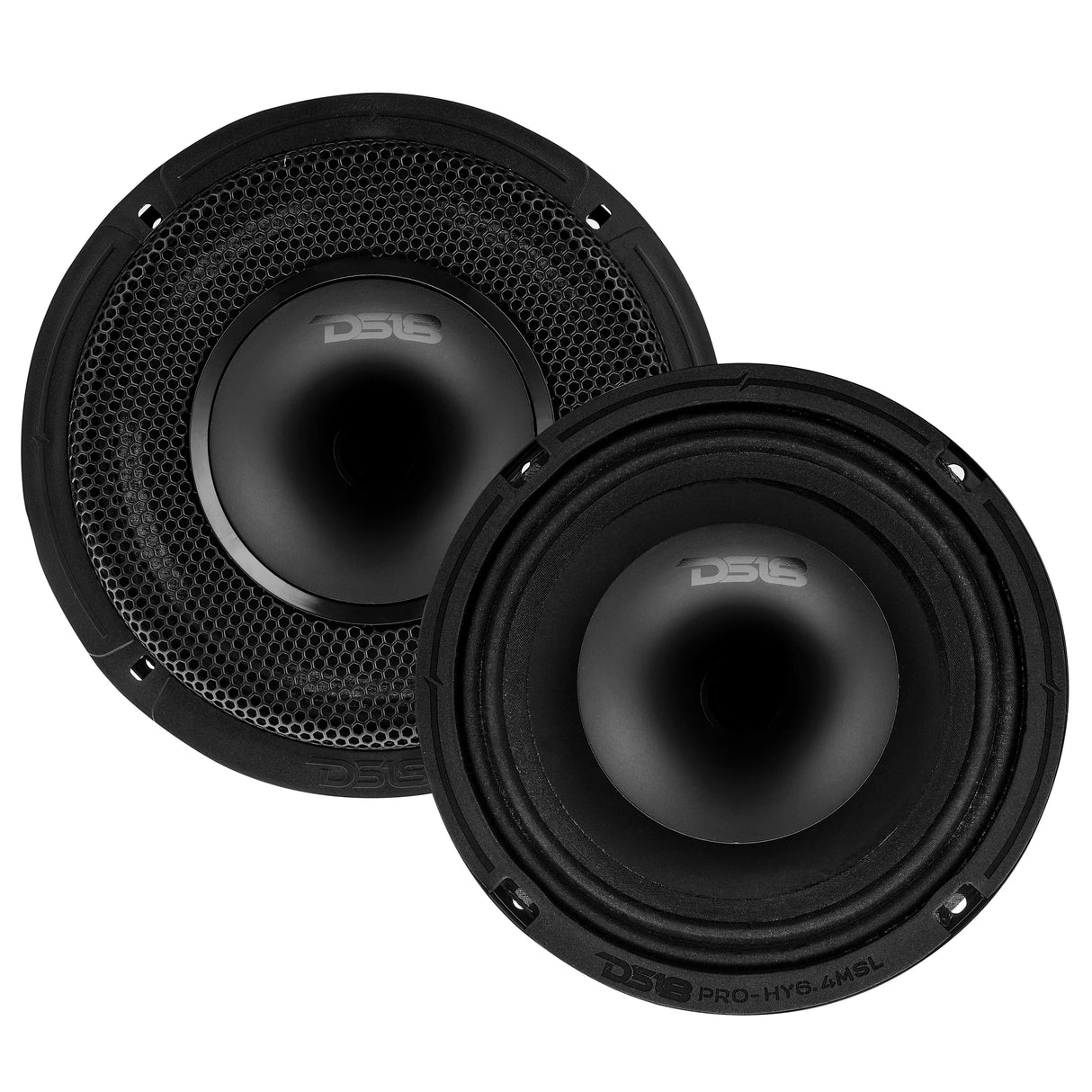 DS18 PRO 6.5" Shallow Coaxial Hybrid Mid-Range Loudspeaker with Built-in Driver 150 Watts Rms 4-Ohm