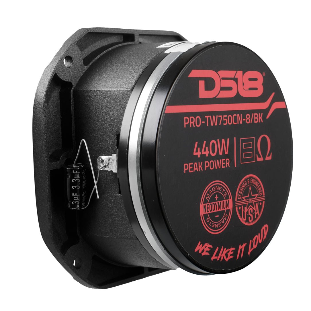 4" Super Bullet Tweeter with 1.5" Titanium Voice Coil Neodymium Magnet 220 Watts 8-Ohm DS18