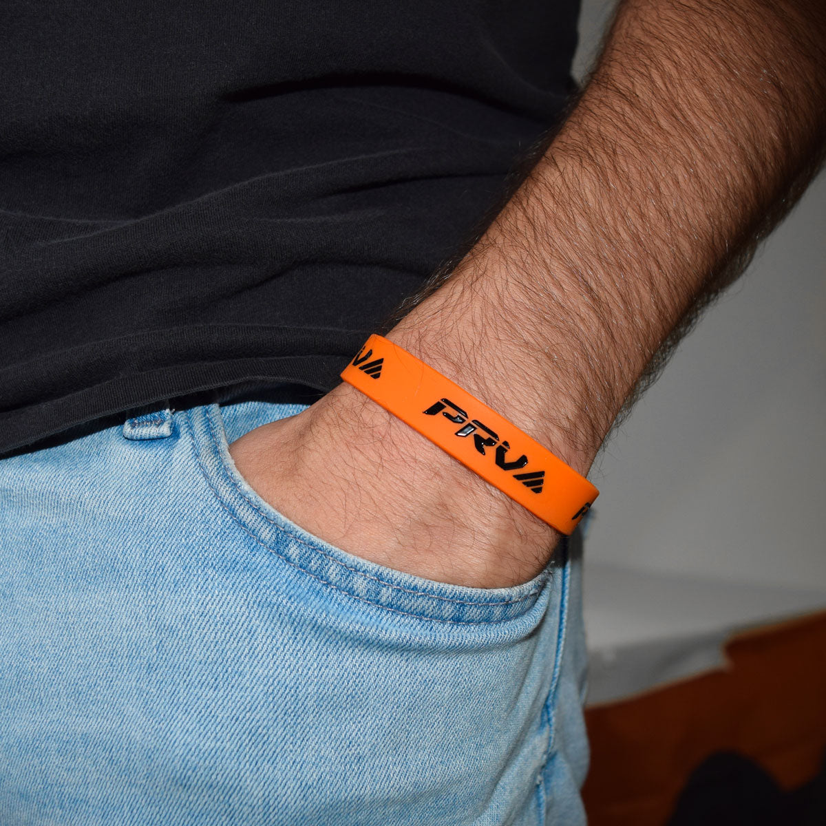 PRV Audio Silicone Rubber Wristband Orange One Size Fits All