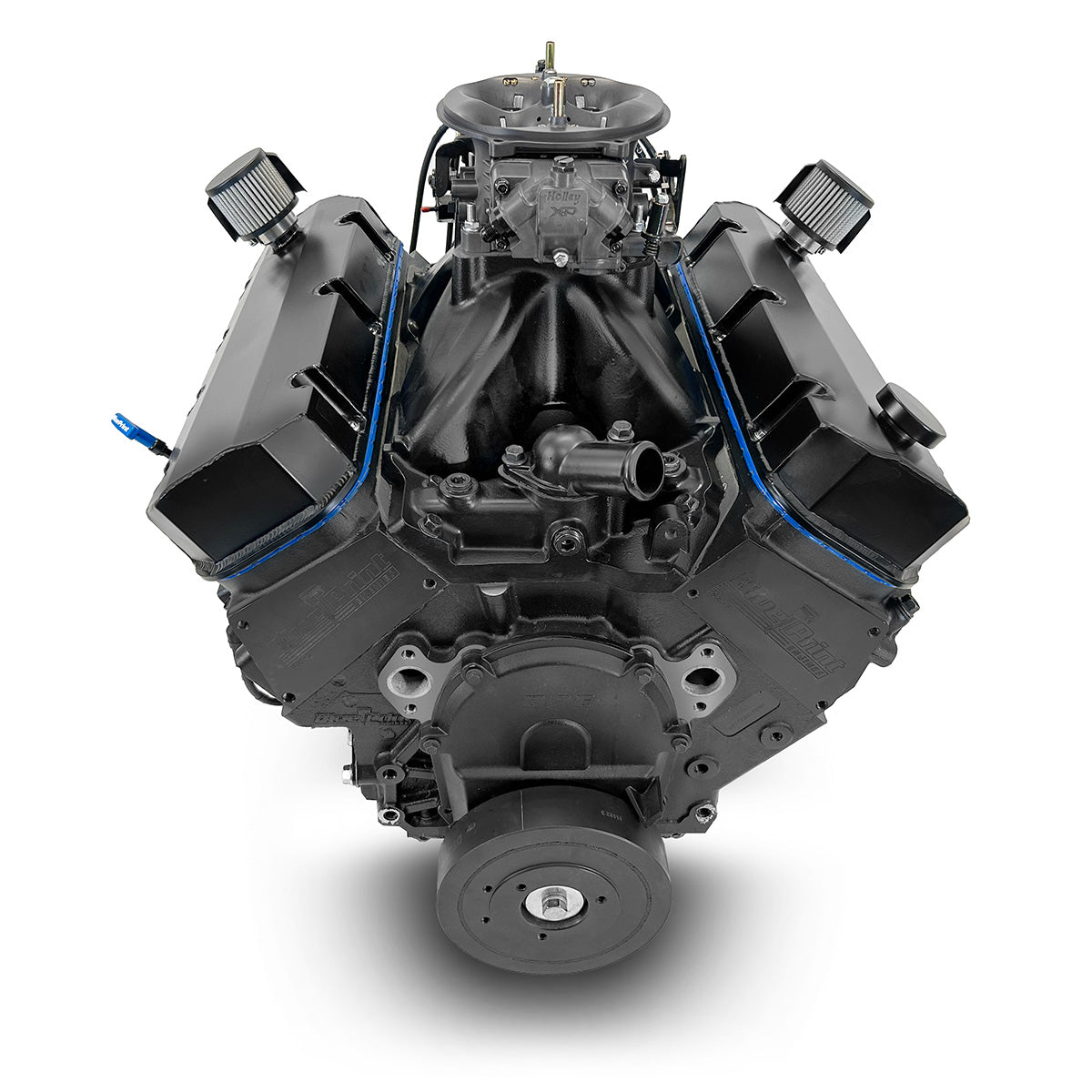 BluePrint Motorsports GM Big Block Compatible 632 c.i. Pro Series Engine - 815 Horsepower - Blackout Reaper Edition Base Dressed - Carbureted