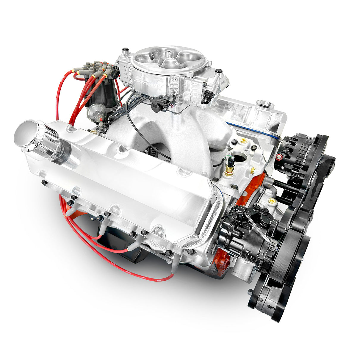 GM Big Block Compatible 632 c.i. Pro Series Engine - 815 Horsepower - Deluxe Dressed - Black Pulley Kit - Fuel Injected