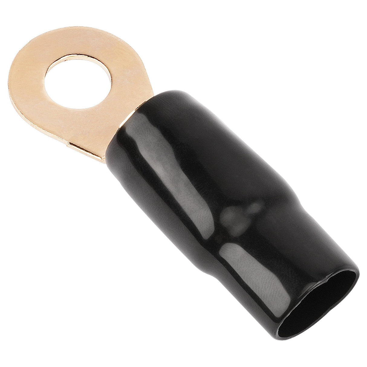 0AWG Gold Plated Ring Terminal, Black (PTRX-0BLK) Audiopipe