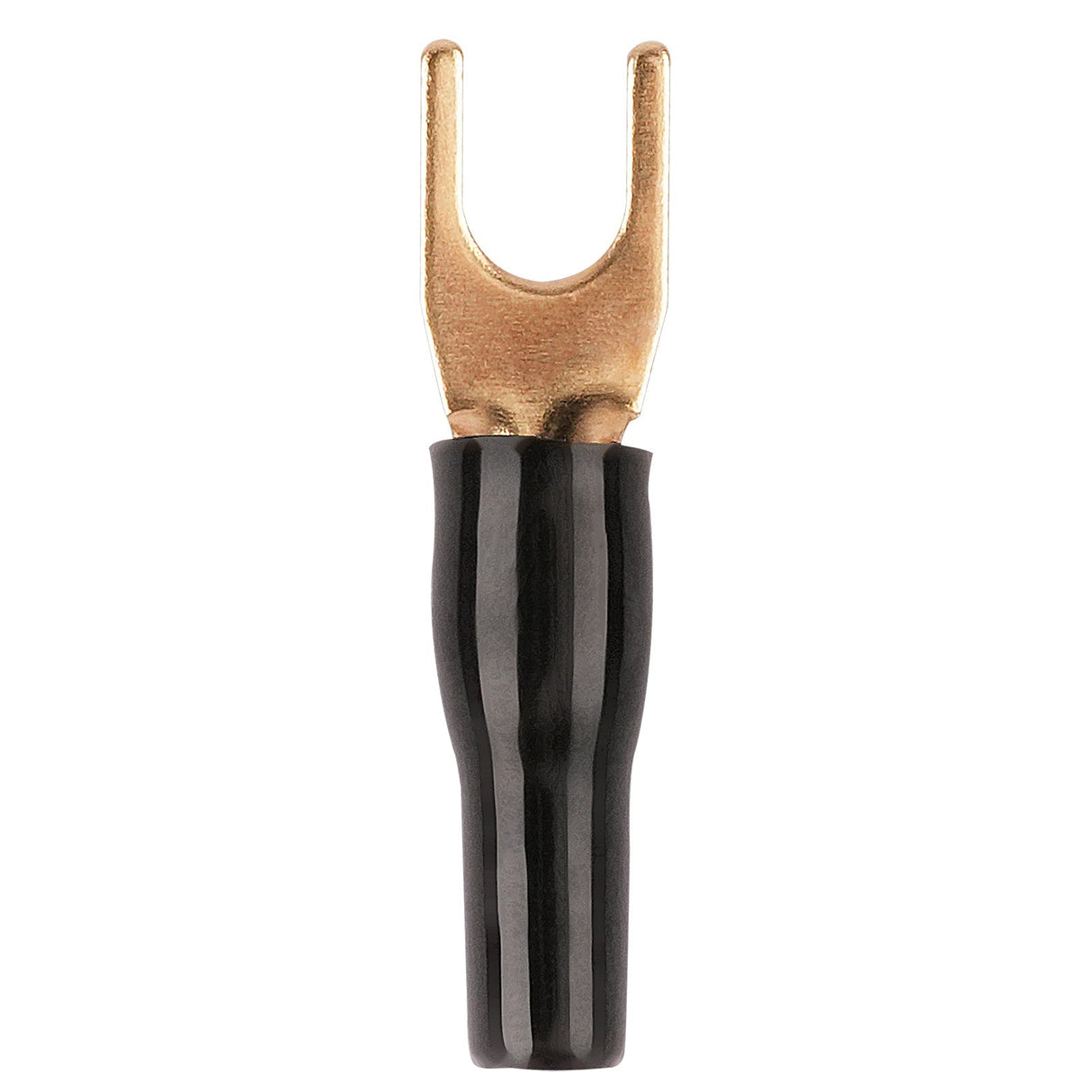 14AWG Gold Plated Spade Terminal, Black (PTSX-14BLK) Audiopipe