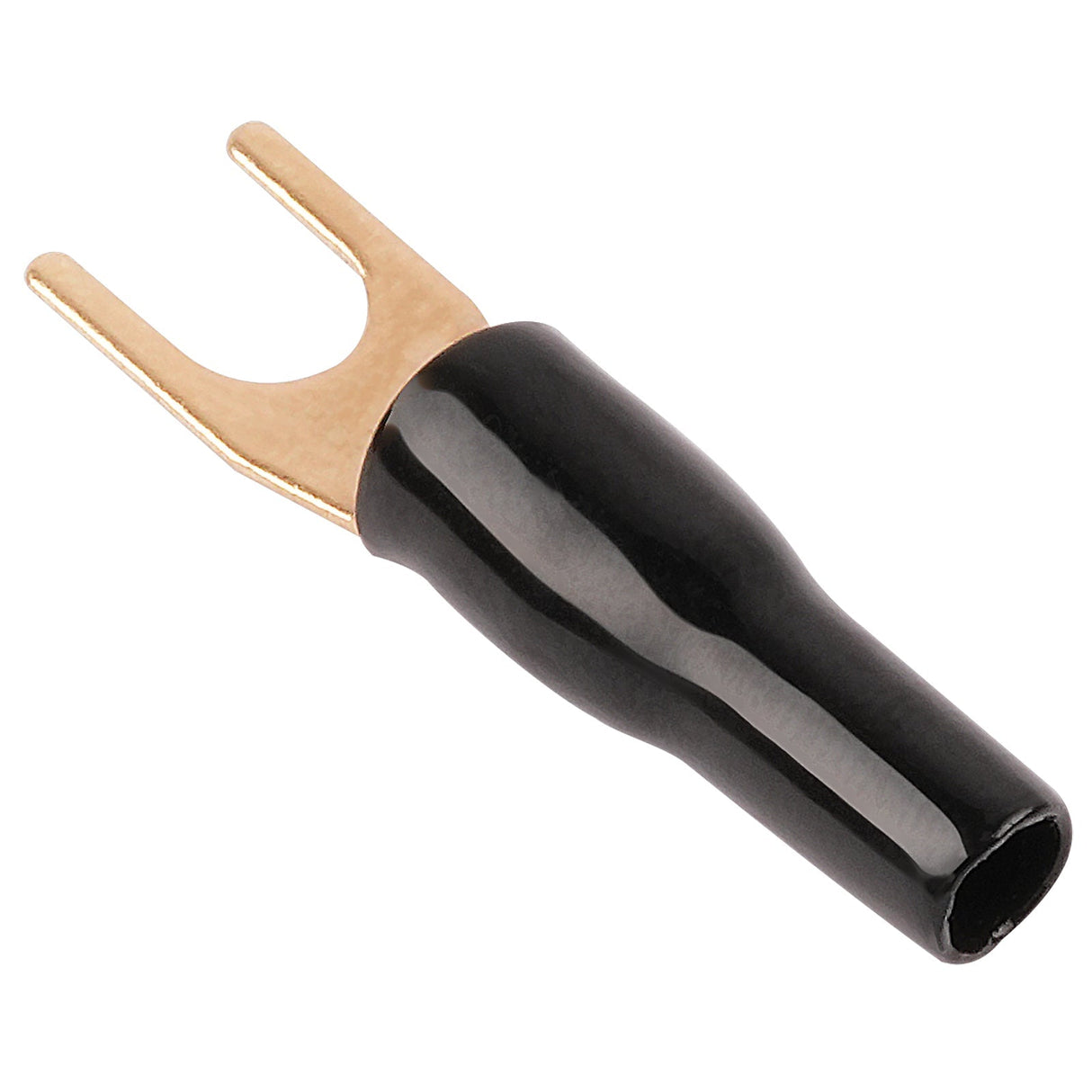 14AWG Gold Plated Spade Terminal, Black (PTSX-14BLK) Audiopipe