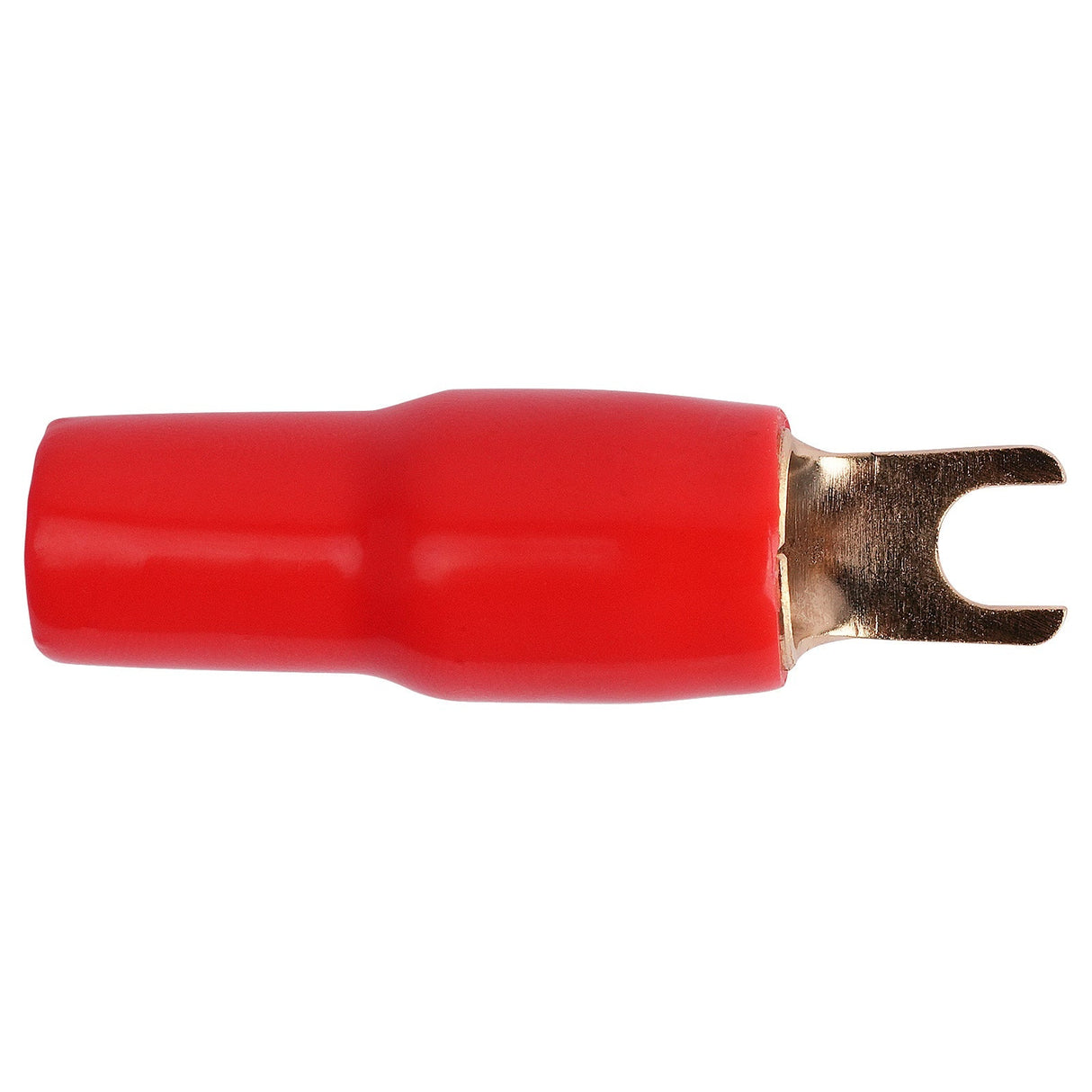 4AWG Gold Plated Spade Terminal, Red (PTSX-4RED) Audiopipe