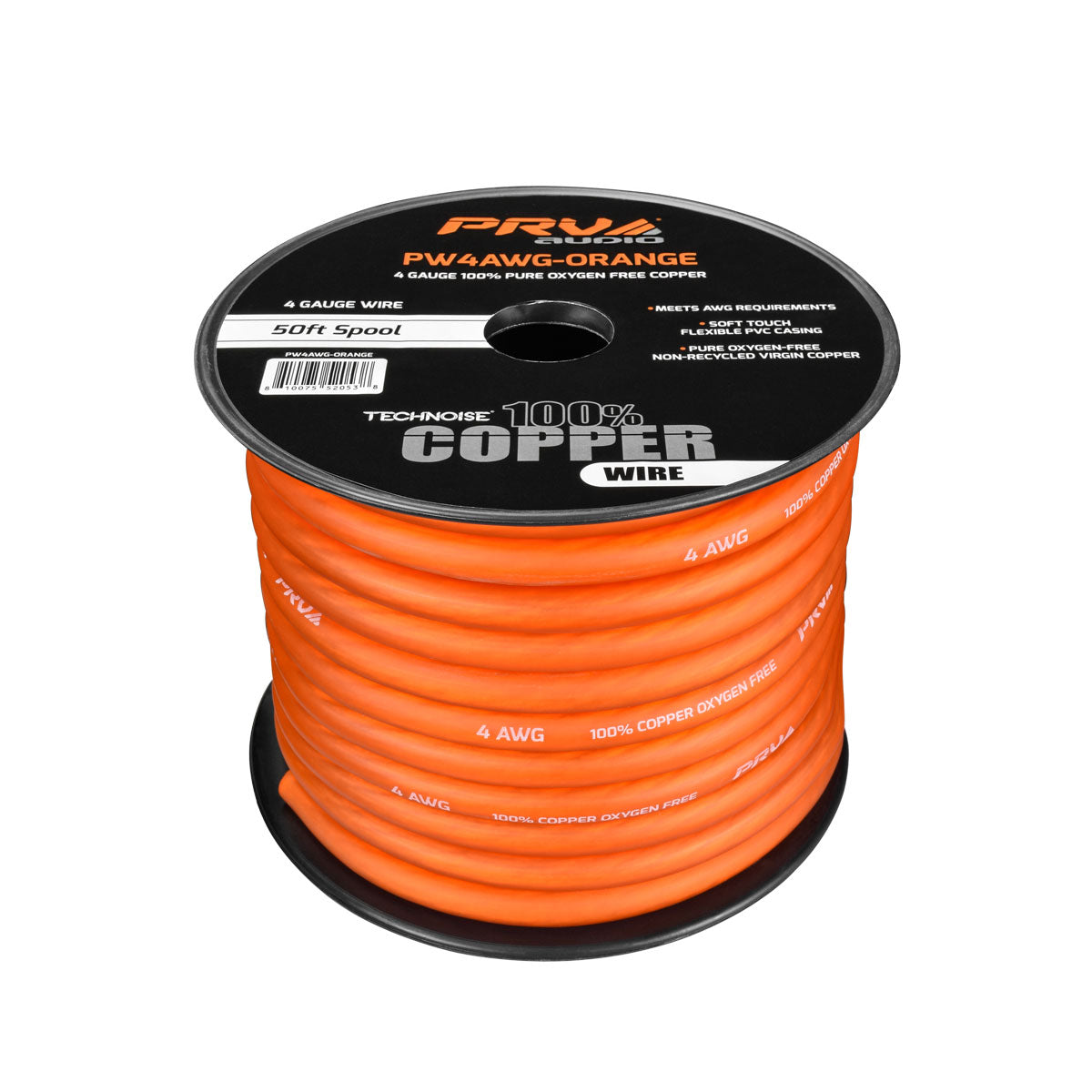 PRV PW4AWG-ORANGE 50ft Roll PRV Audio