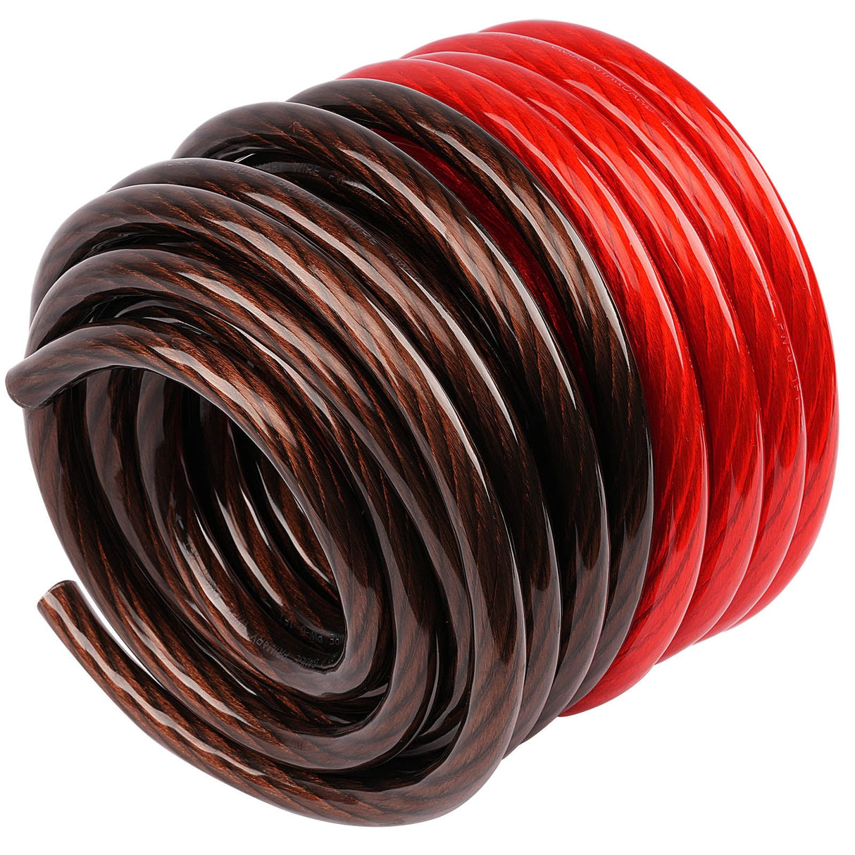 25Ft 0 Gauge Black and 25Ft 0 Gauge Red Primary Wire (PWK-0-25RB) Audiopipe