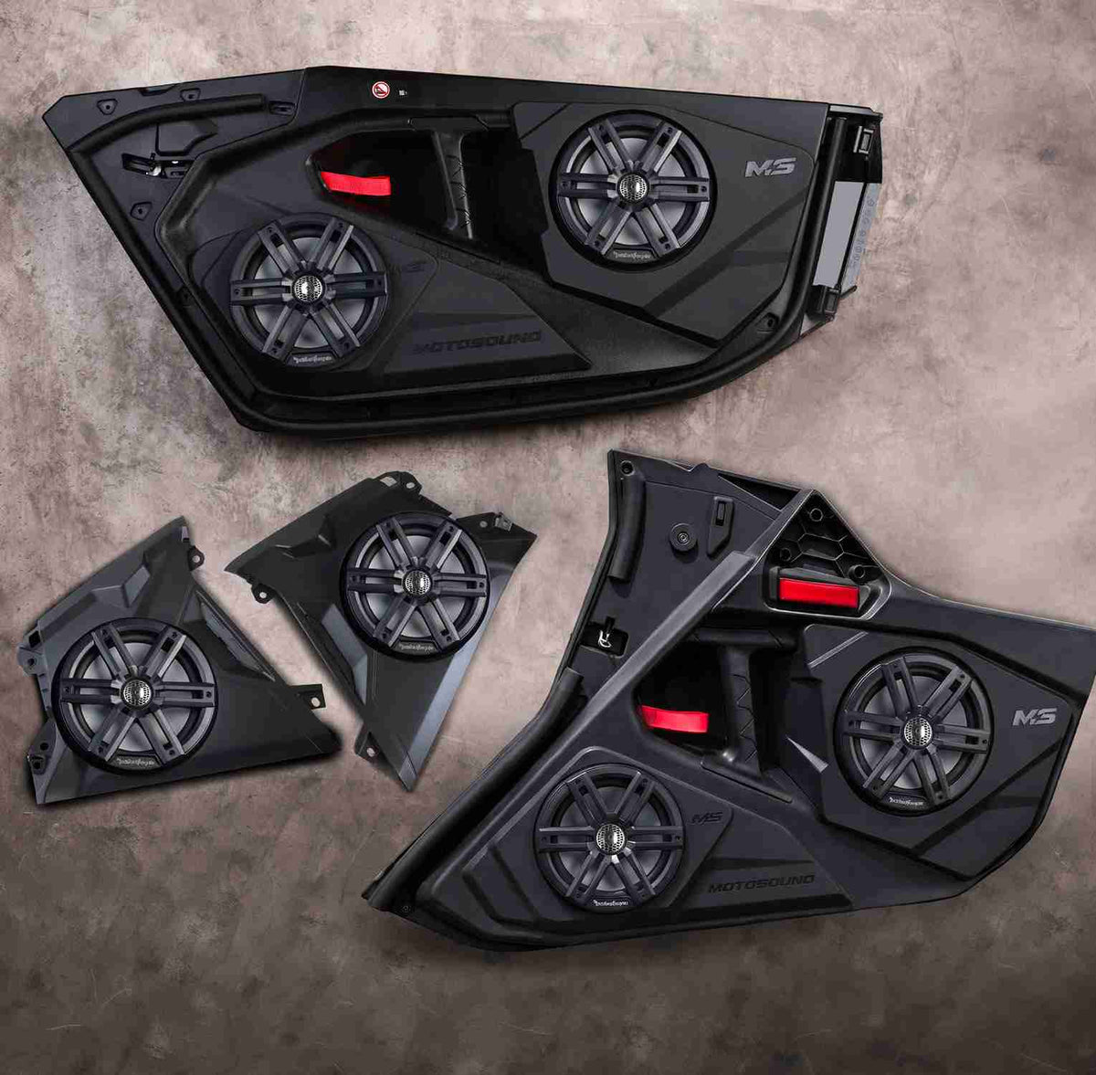 MOTOSOUND Speaker Enclosures Bundle for Can-Am Maverick R